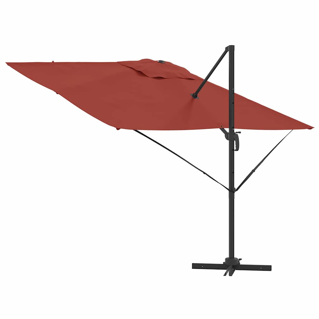 Roma parasol Rød 286 x 284 x 265 cm Aluminium og polyester