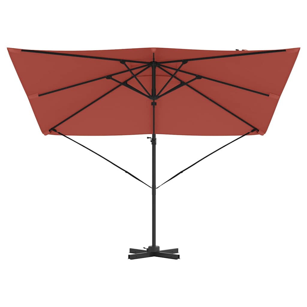 Roma parasol Rød 286 x 284 x 265 cm Aluminium og polyester