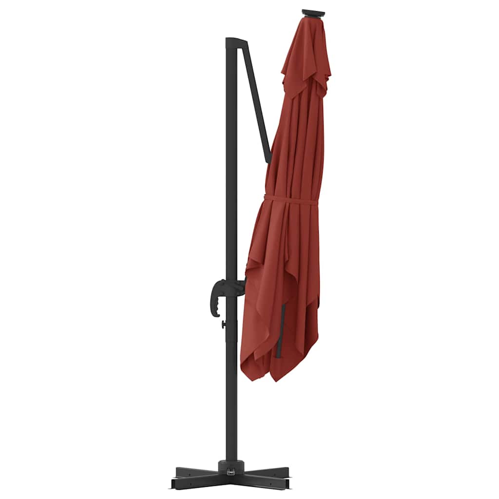Roma parasol Rød 286 x 284 x 265 cm Aluminium og polyester