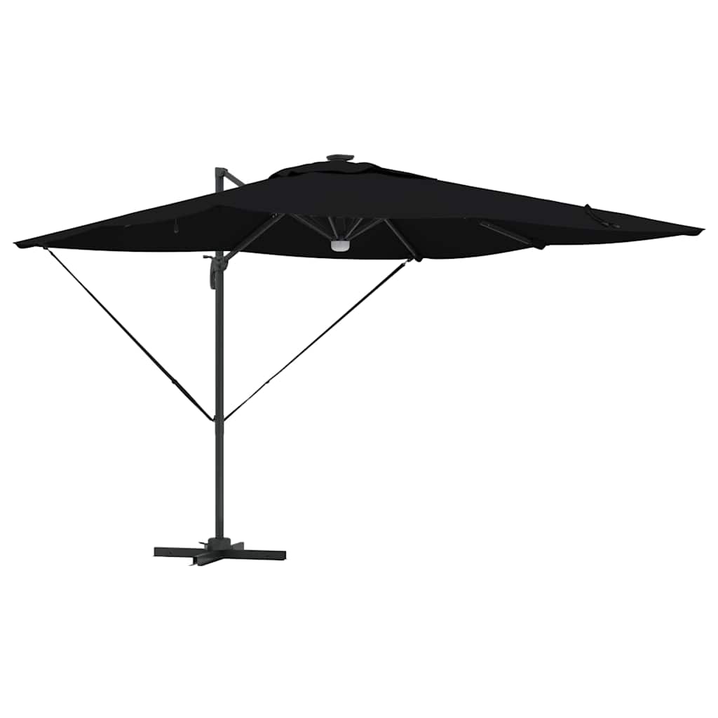 Roma parasol Svart 286 x 284 x 270 cm Aluminium og polyester