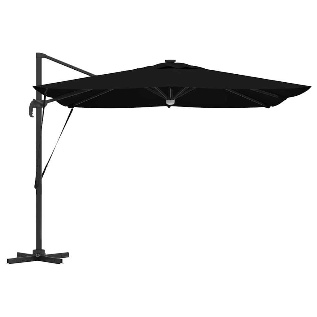 Roma parasol Svart 286 x 284 x 270 cm Aluminium og polyester