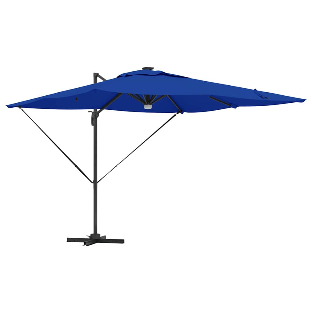Roma parasol Blå 286 x 284 x 270 cm Aluminium og polyester