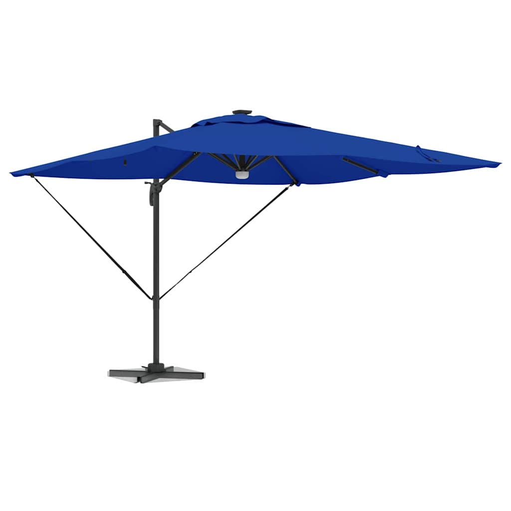 Roma parasol Blå 286 x 284 x 270 cm Aluminium og polyester