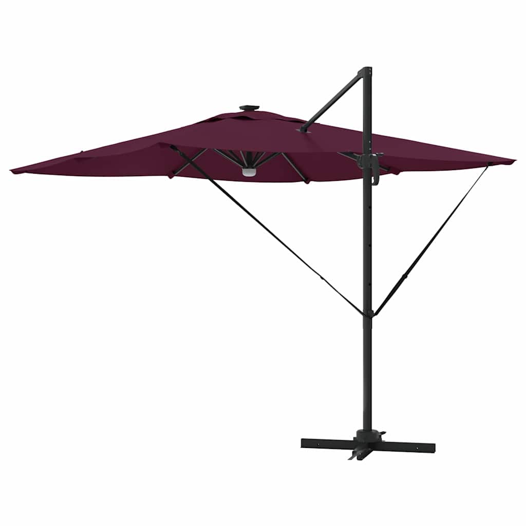 Roma parasol Rød 286 x 284 x 270 cm Aluminium og polyester