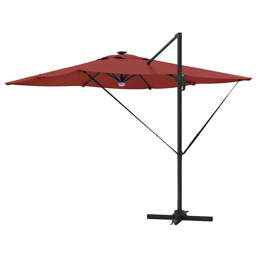 Roma parasol Rød 286 x 284 x 270 cm Aluminium og polyester