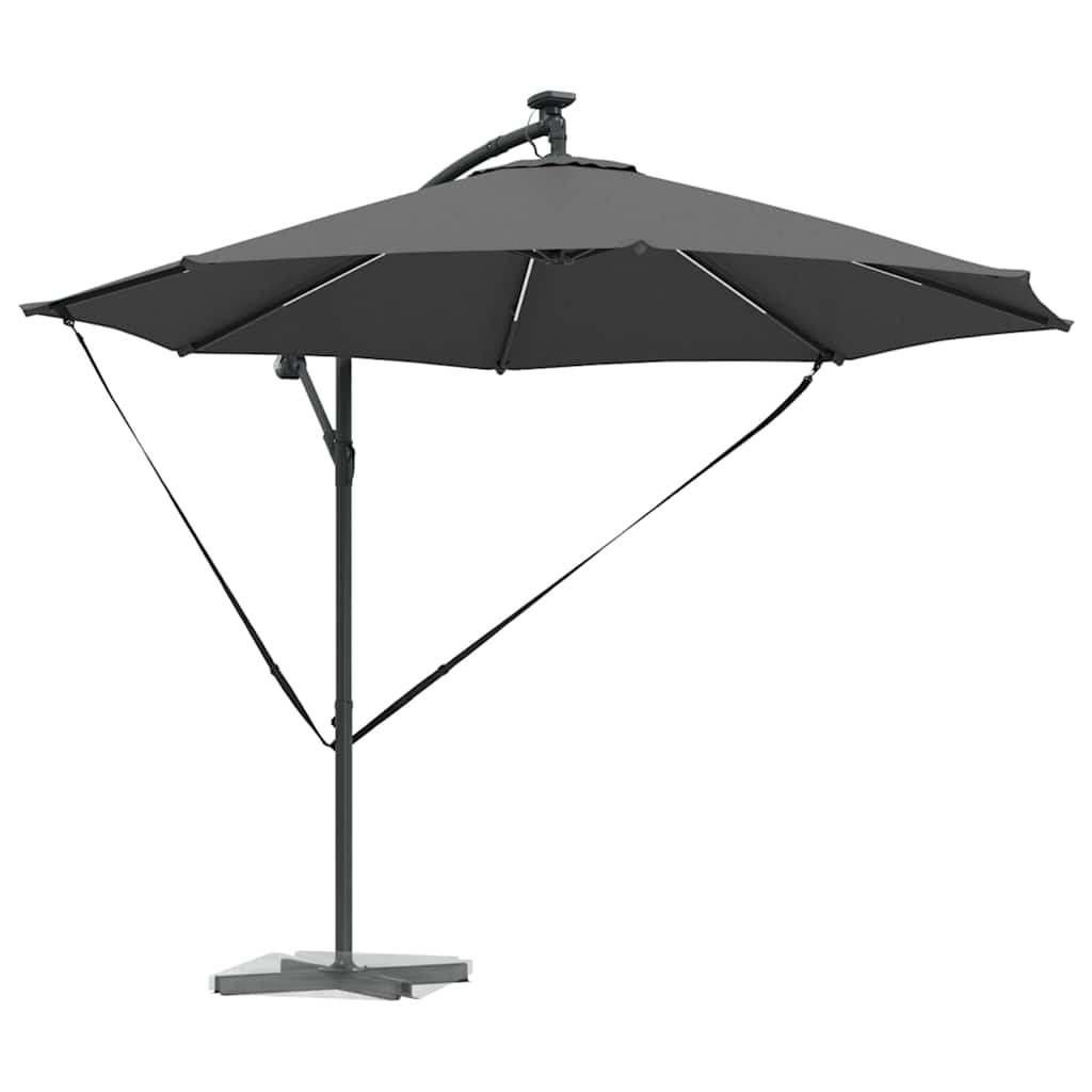 Parasoll Antrasitt 294 x 294 x 248 cm Polyester og aluminium
