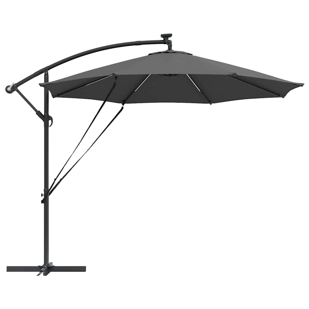 Parasoll Antrasitt 294 x 294 x 248 cm Polyester og aluminium