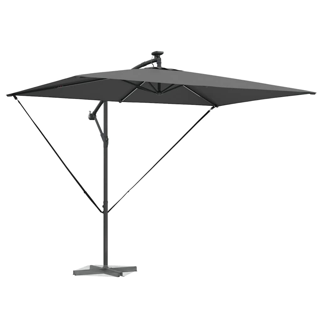 Parasoll Antrasitt 294 x 200 x 270 cm Polyester og aluminium