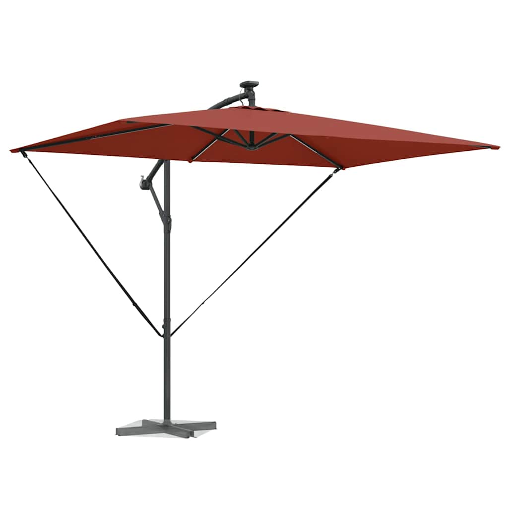 Parasoll Terrakotta 294 x 200 x 270 cm Polyester og aluminium
