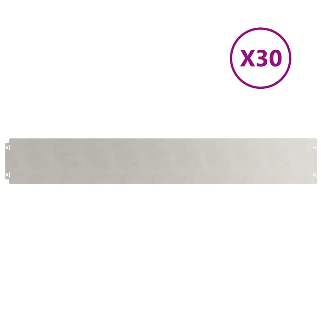 Plenkanter 30 stk 15x103 cm rustfritt stål