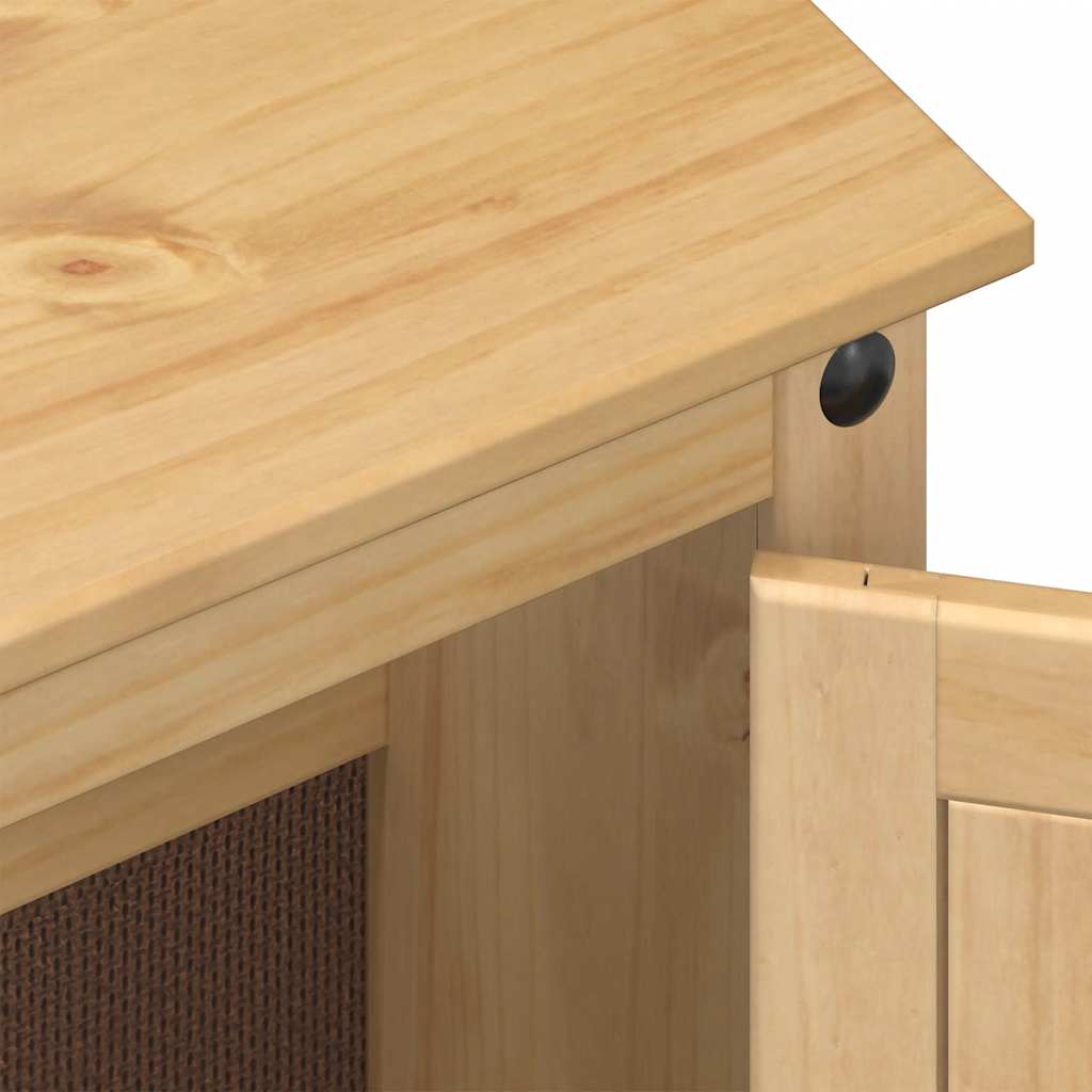 Baderomsskap 3 stk Corona heltre furu vidaXL