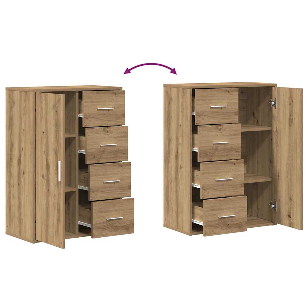 Serviesskap 2 pcs Artisan Eik 60 x 31 x 84 cm Konstruert tre