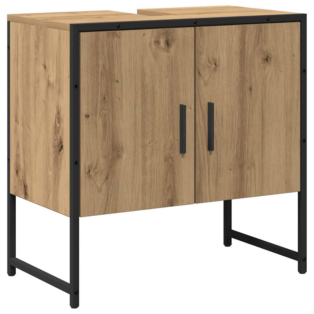 Baderomsinnredningssett 2 stk. Brun 60 x 33 x 60 cm