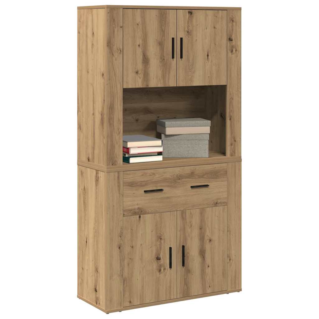 Høyskap artisan eik 80 x 33 x 150 cm Konstruert tre