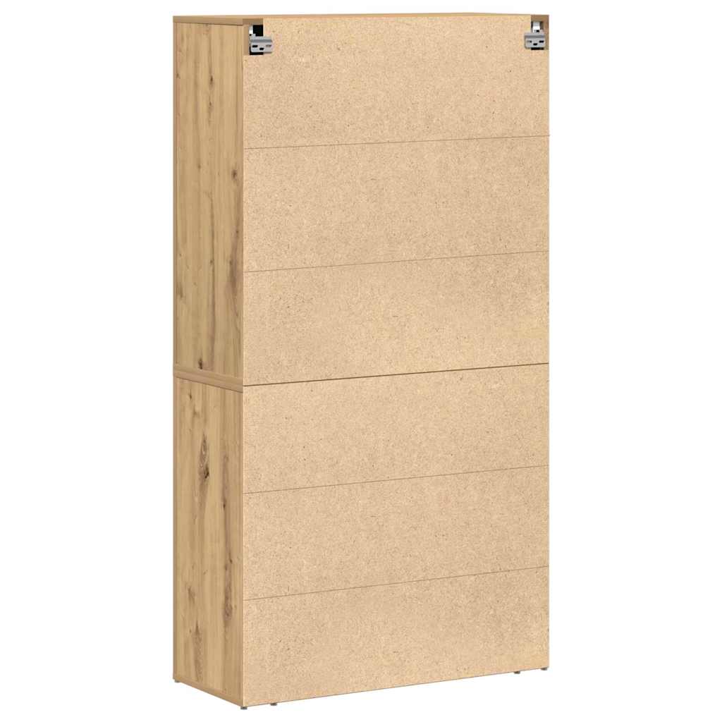 Høyskap med skuff Artisan Eik 80 x 33 x 150 cm Konstruert tre