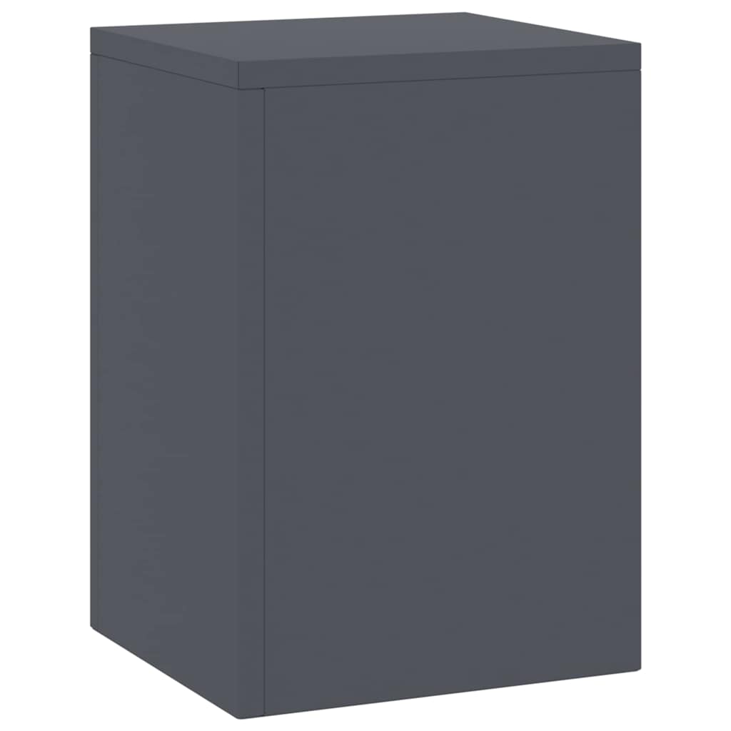 Planteholder 2 pcs Antrasitt 24 x 24 x 35 cm Stål