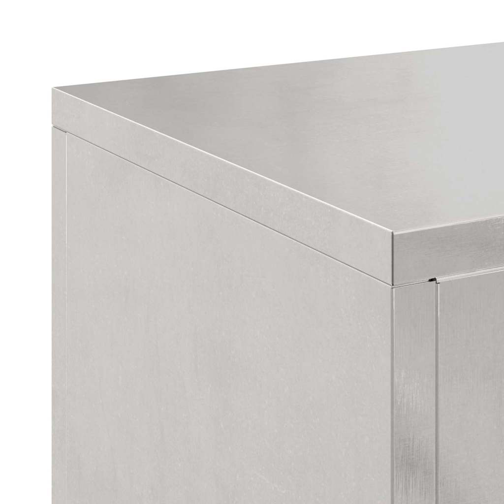 Planteholder 2 pcs sølv 24 x 24 x 35 cm Rustfritt stål