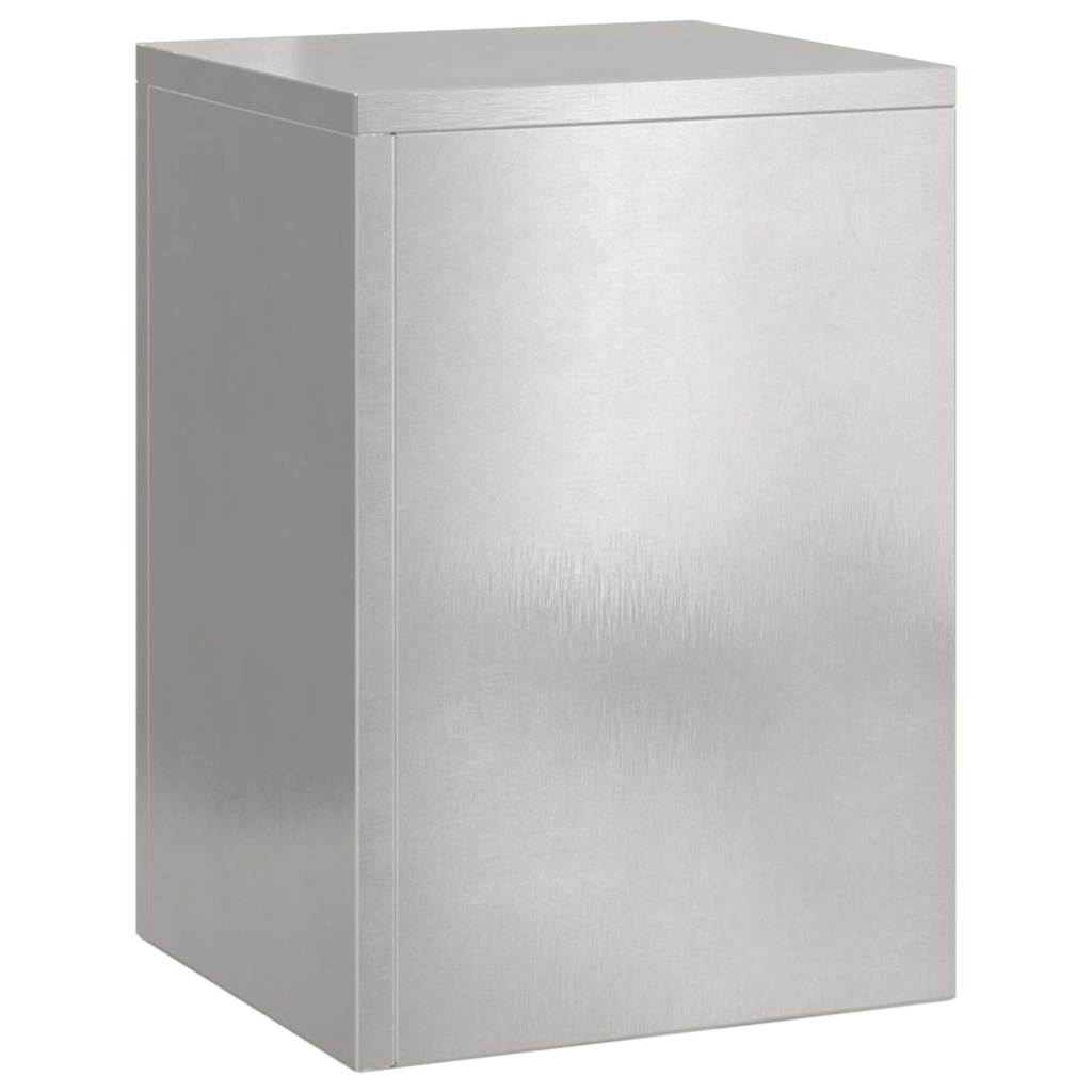 Planteholder 2 pcs sølv 24 x 24 x 35 cm Rustfritt stål