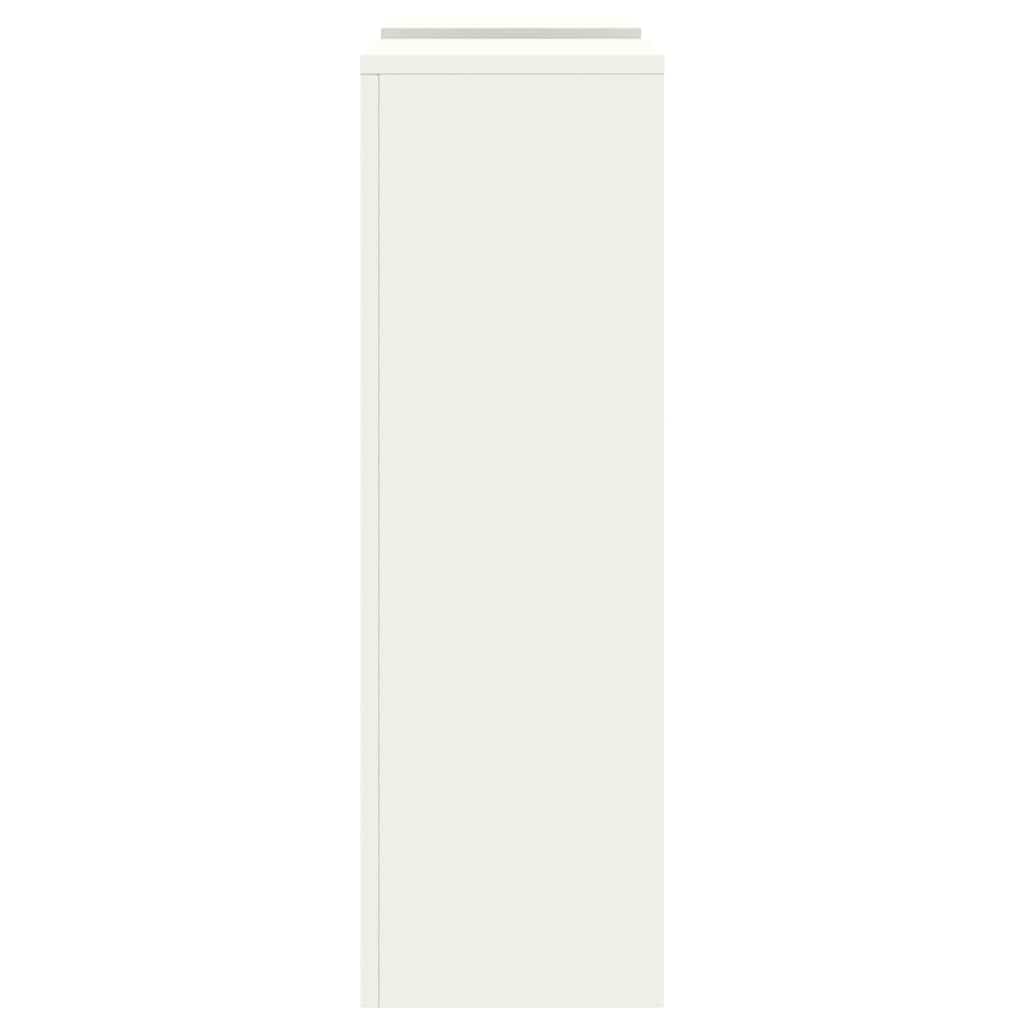 Planteholder 2 pcs Hvit 24 x 24 x 75 cm Stål