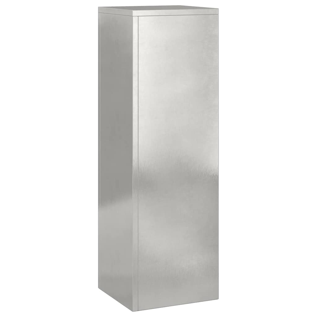 Planteholder 2 pcs sølv 24 x 24 x 75 cm Rustfritt stål