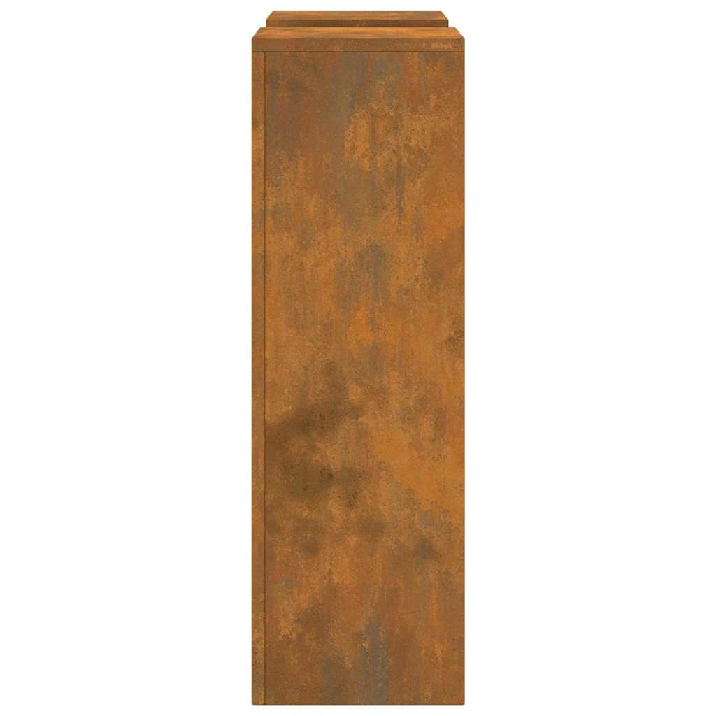 Planteholder 2 pcs Rusten 24 x 24 x 75 cm Cortenstål