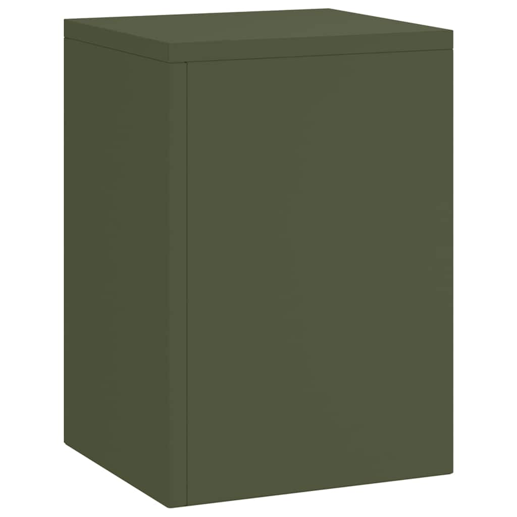 Planteholder 3 pcs Olivengrønn Stål