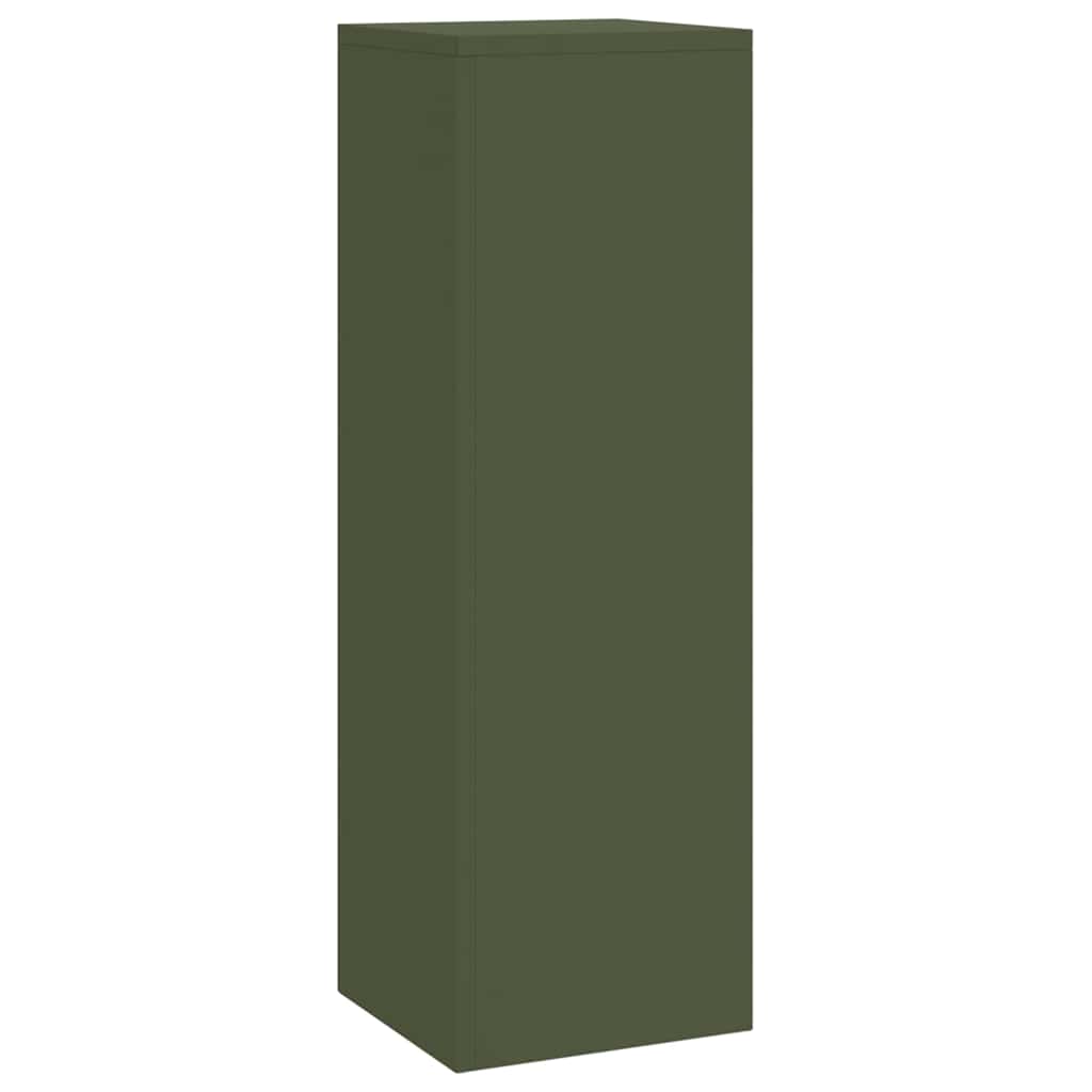 Planteholder 3 pcs Olivengrønn Stål