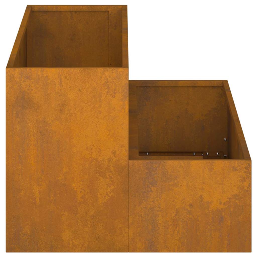 Hageblomsterpotte Rusten 100 x 60 x 45 cm Cortenstål