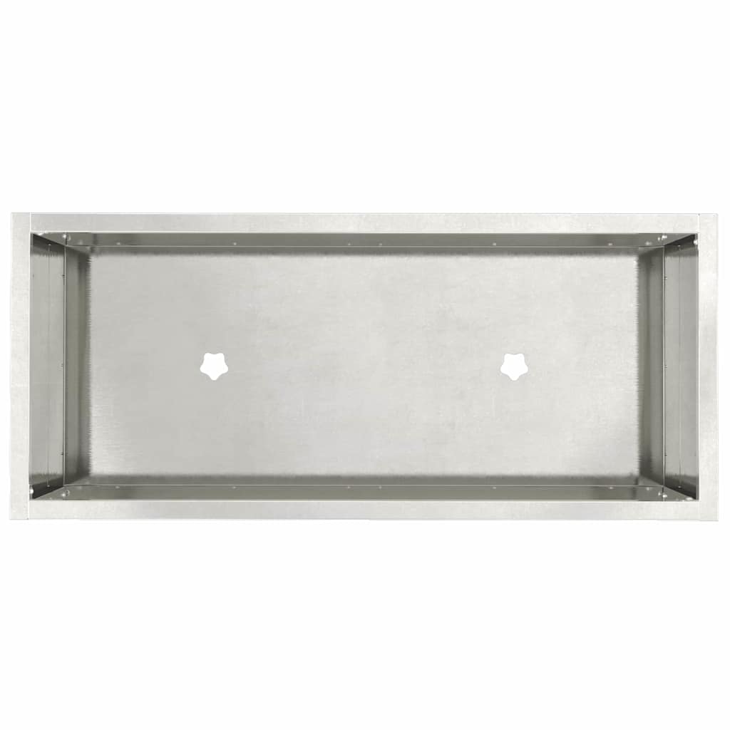 Hevet Hageplante sølv 60 x 26 x 45 cm Rustfritt stål
