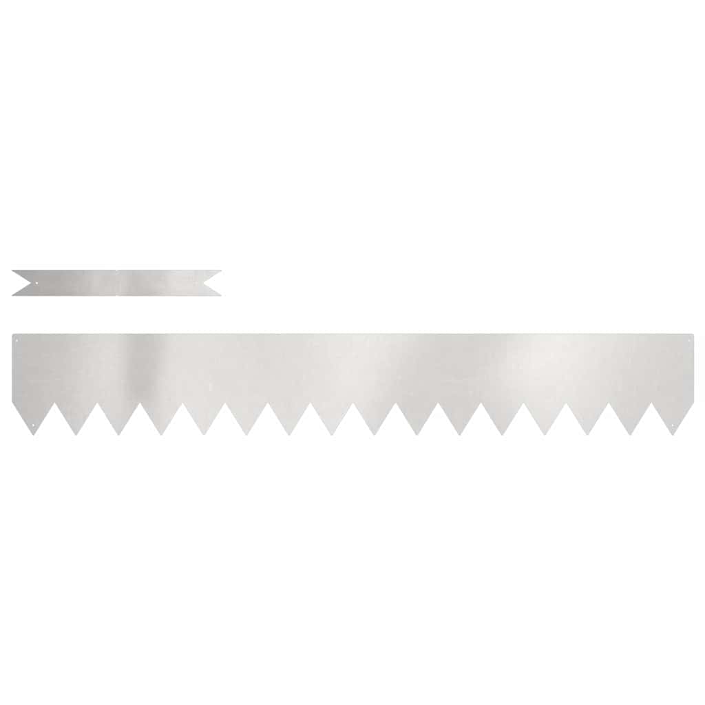 Gjerdekant 50 pcs sølv 100 x 0,05 x 15 cm Rustfritt Stål
