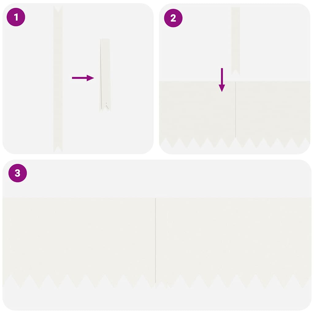 Gjerdekant 10 pcs Hvit 100 x 0,05 x 30 cm Kaldvalset stål