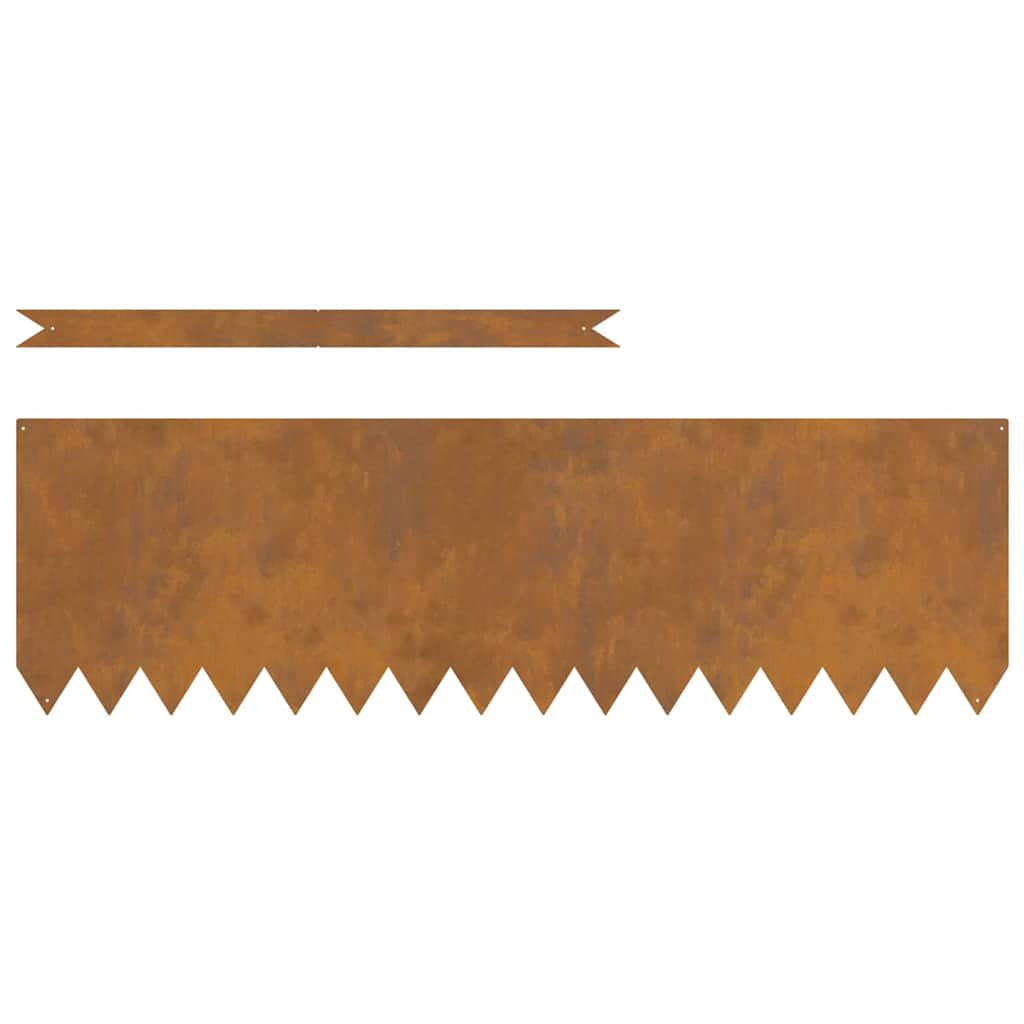 Gjerdekant 10 pcs Brun 100 x 0.05 x 20 cm Cortenstål