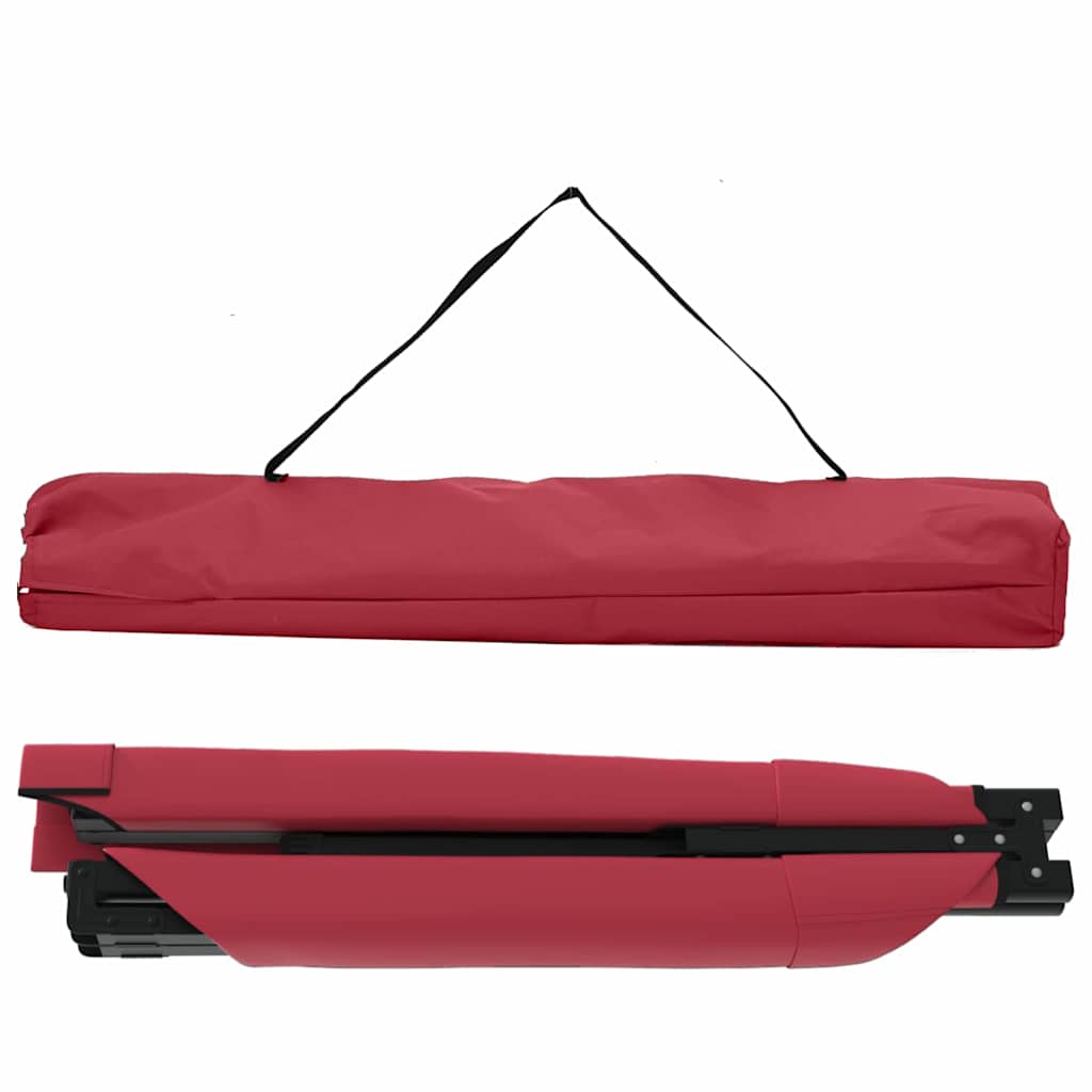 Sammenleggbar camping seng 2 pcs Rød 210 x 80 x 46 cm