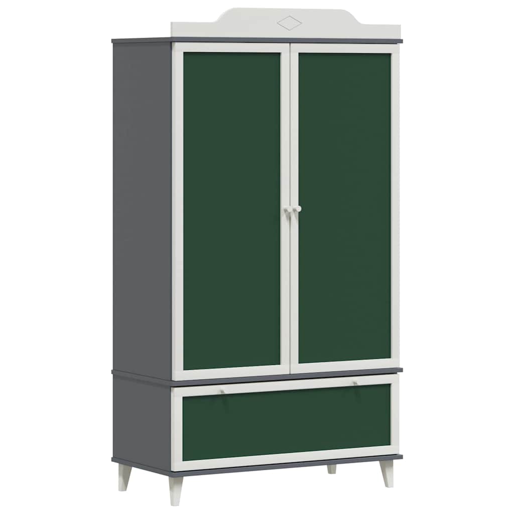 Krittstavle Garderobe ROROS Grå og hvit 90 x 45 x 165 cm