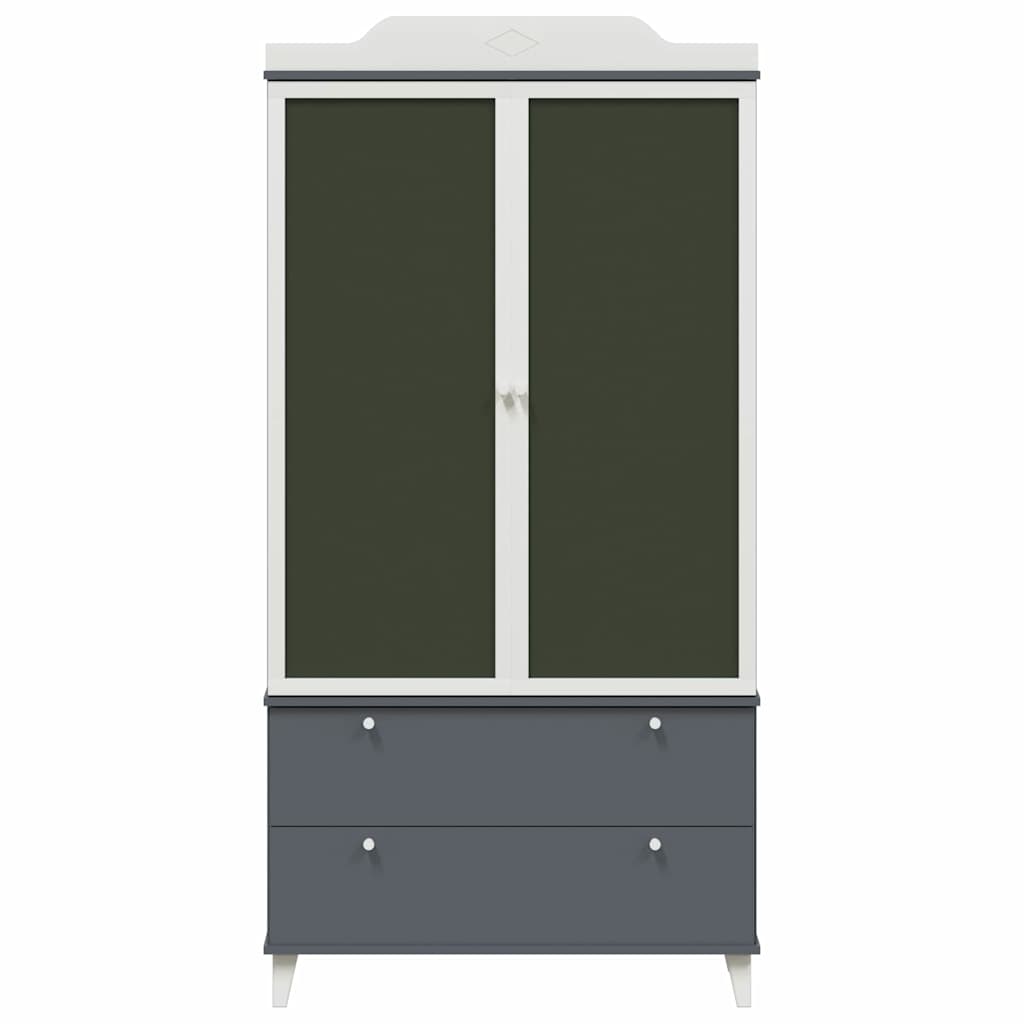 Krittstavle Garderobe ROROS Grå og hvit 90 x 45 x 180 cm