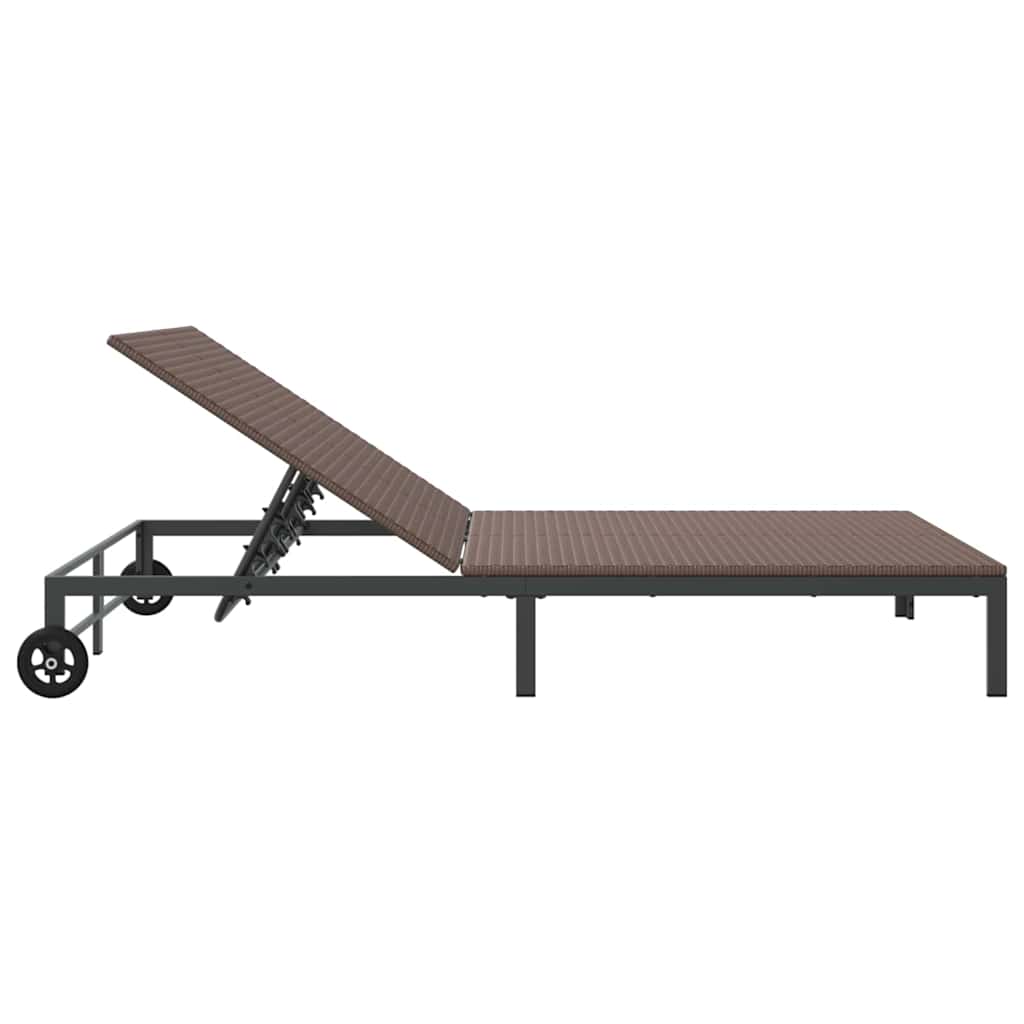 Solseng 1-person Brun 206 x 62.5 x 74 cm polyrotting vidaXL