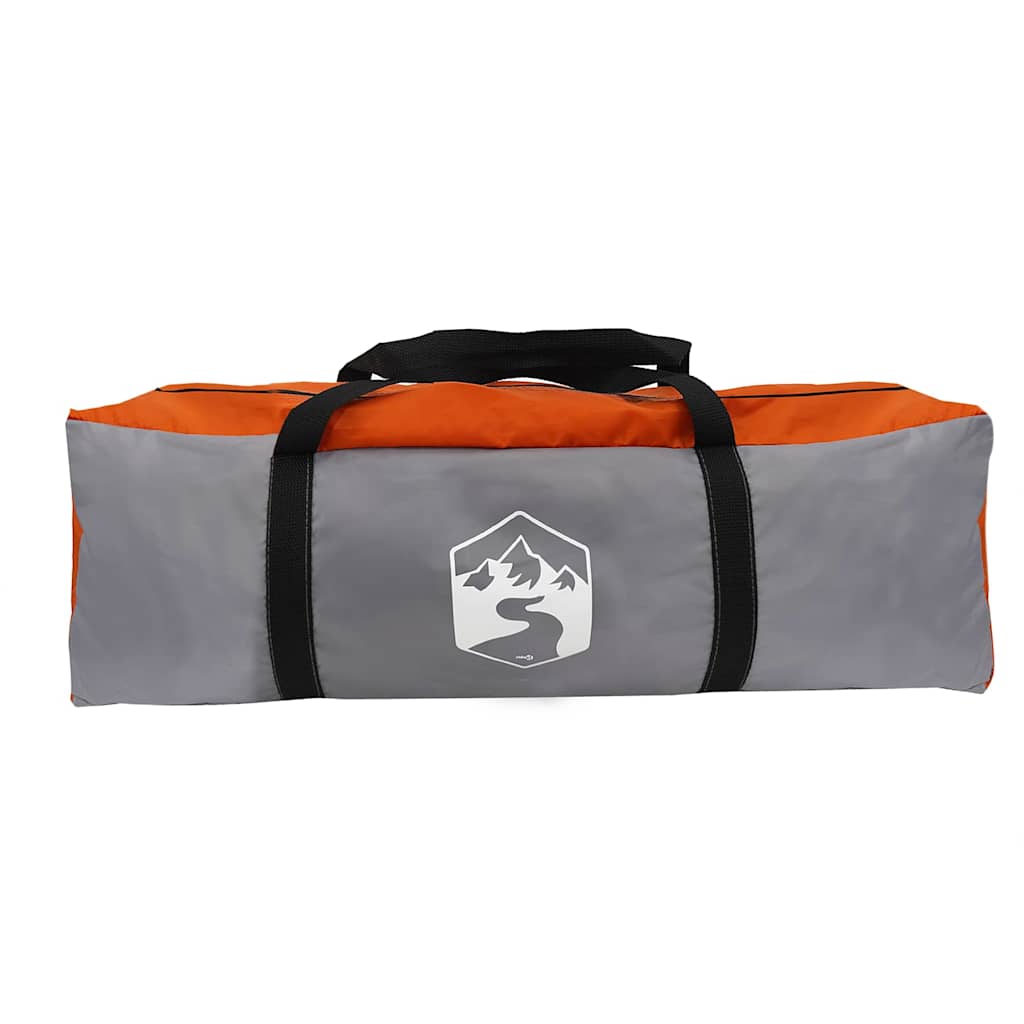 Dome Telt for 4 Personer Grå og Oransje 455 x 252 x 178 cm