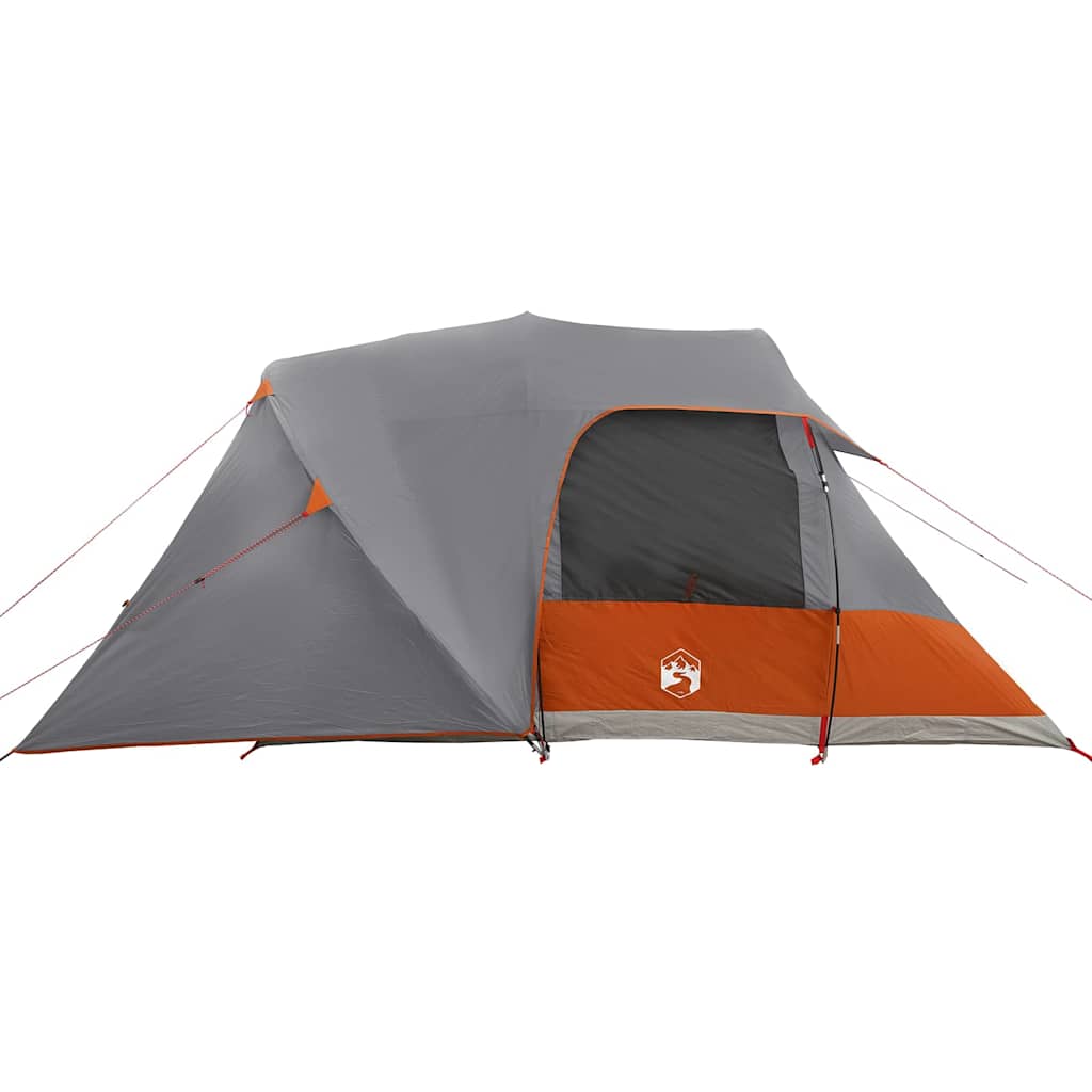 Dome Telt for 4 Personer Grå og Oransje 455 x 252 x 178 cm
