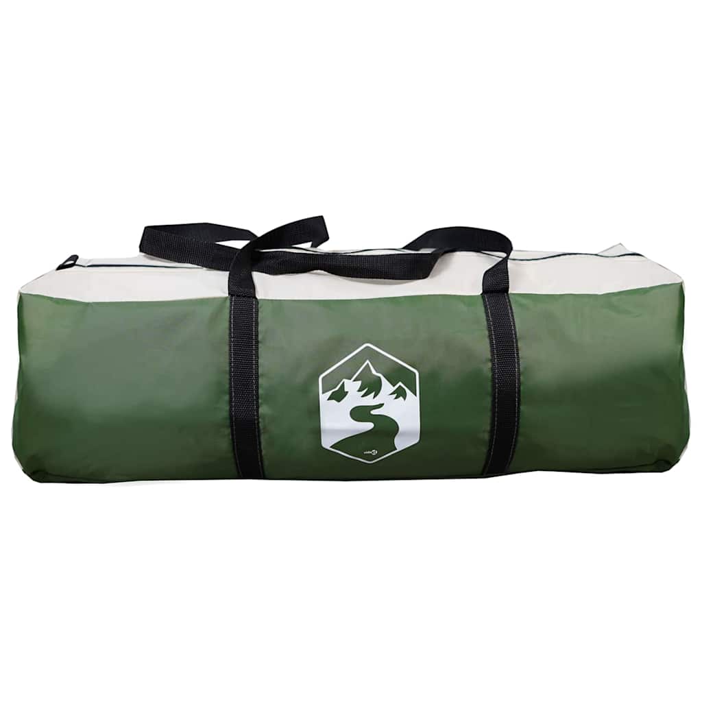 Hytte telt for 12 personer Grønn og hvit 405 x 405 x 273 cm