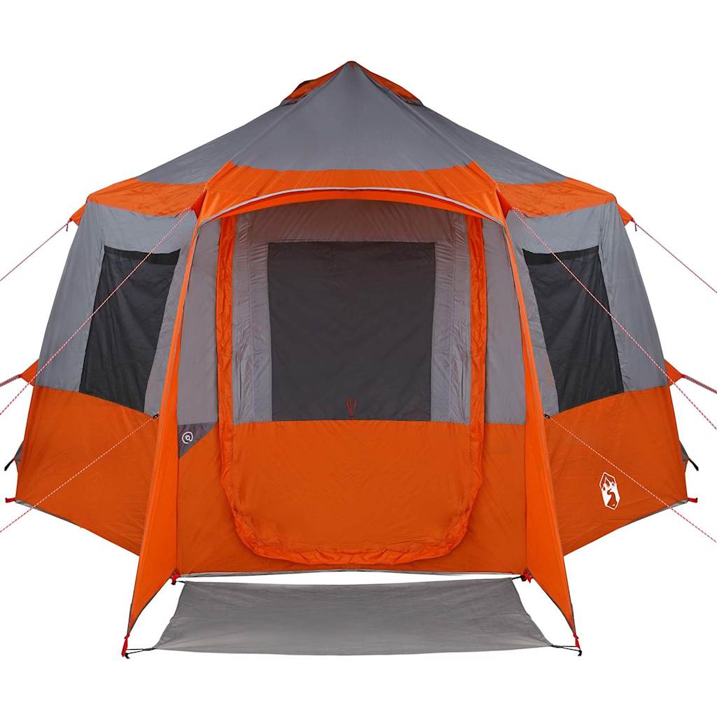 Hytte telt for 12 personer Grå og Oransje 405 x 405 x 273 cm