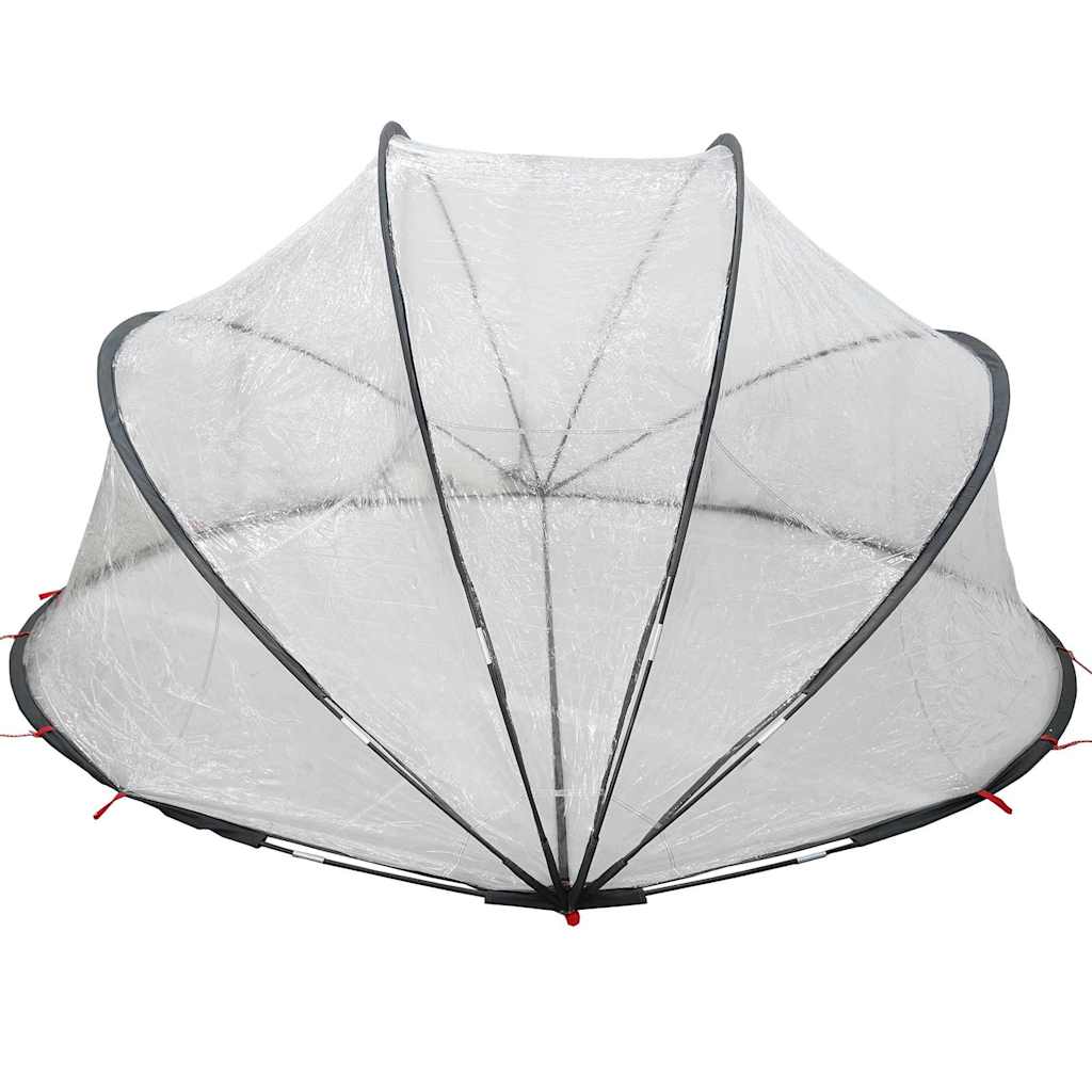 Poolkuppel Gjennomsiktig 405 x 405 x 192 cm PVC