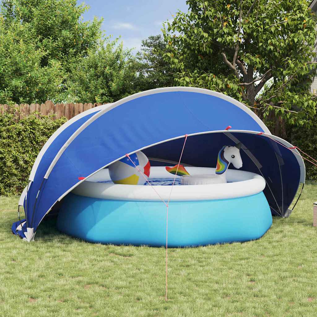Poolkuppel 430 x 430 x 210 cm 185T polyester med PU-belegg