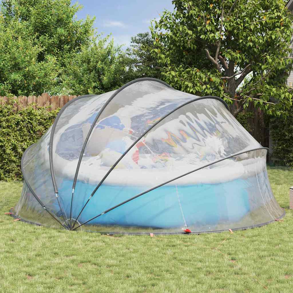 Poolkuppel Gjennomsiktig 472 x 460 x 229 cm PVC