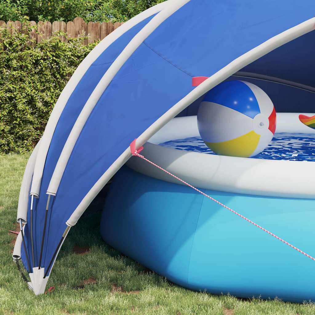 Poolkuppel 500 x 500 x 236 cm 185T polyester med PU-belegg