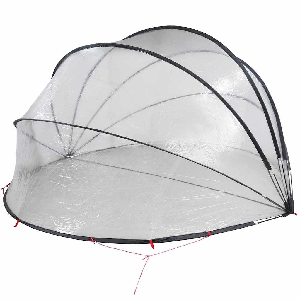 Poolkuppel Gjennomsiktig 500 x 500 x 236 cm PVC