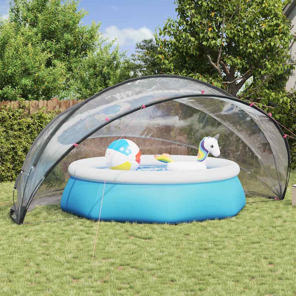 Poolkuppel Gjennomsiktig 546 x 516 x 250 cm PVC