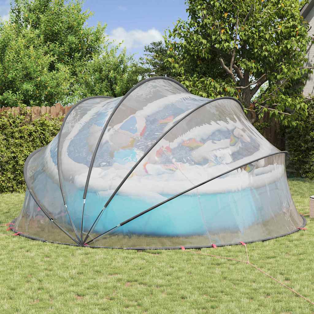 Poolkuppel Gjennomsiktig 546 x 516 x 250 cm PVC