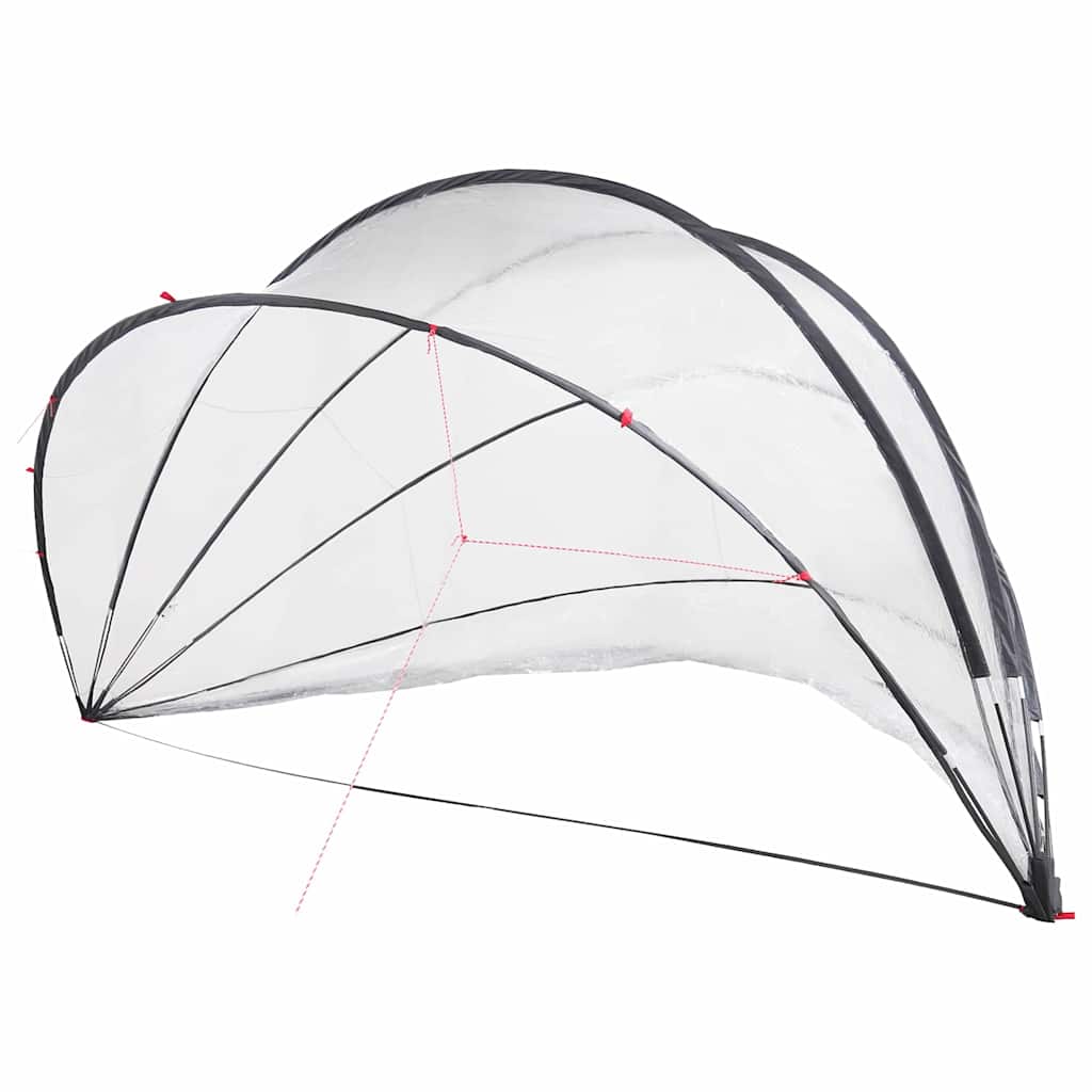 Poolkuppel Gjennomsiktig 546 x 516 x 250 cm PVC
