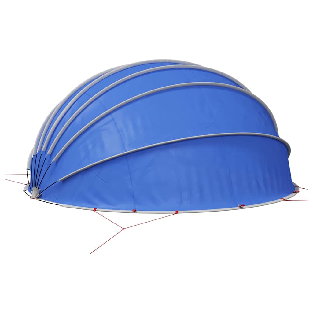 Poolkuppel 592 x 590 x 275 cm 185T polyester med PU-belegg