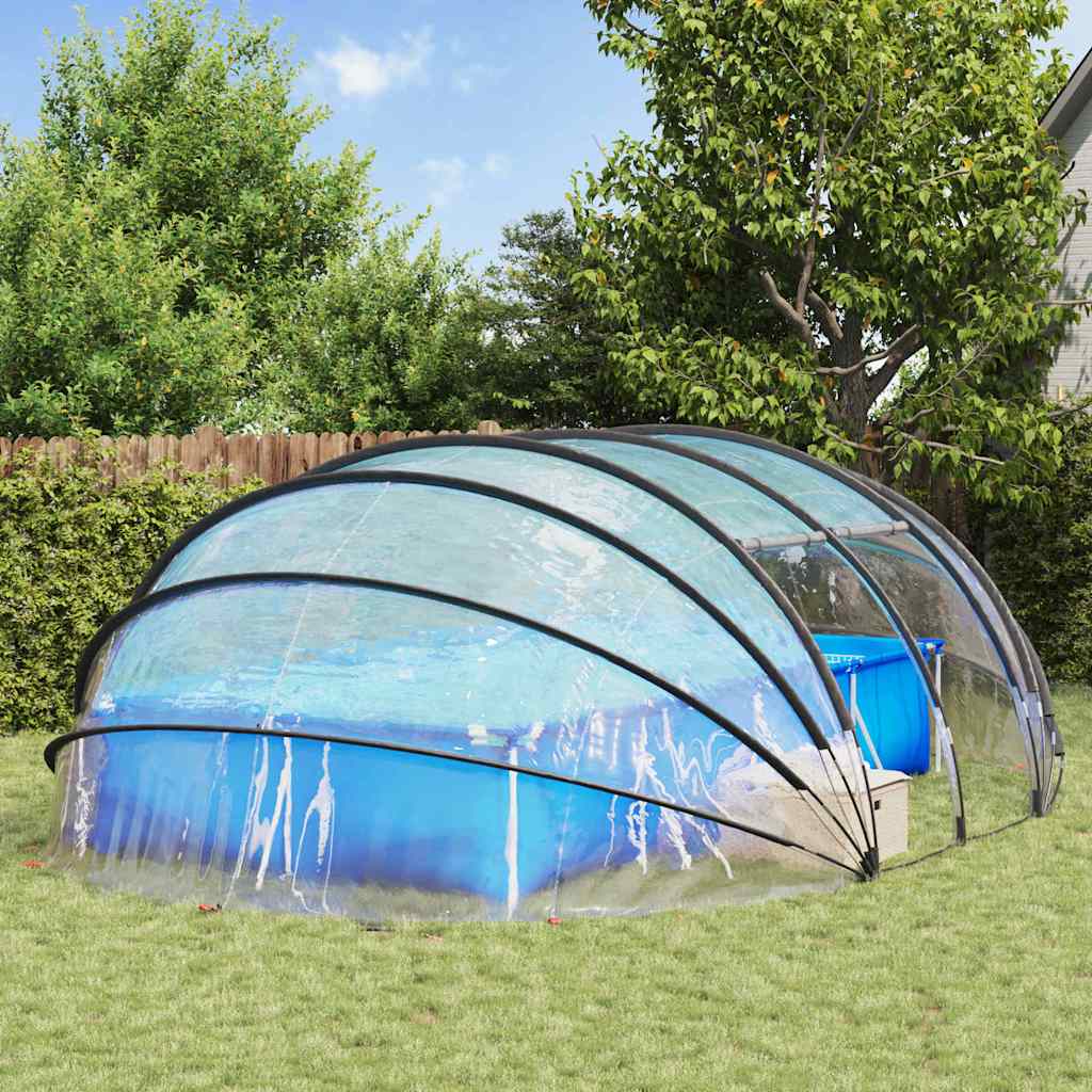 Bassengtelt kube Gjennomsiktig 538 x 440 x 204 cm PVC